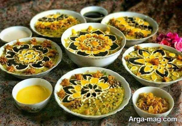 تزیینات متفاوت آش رشته