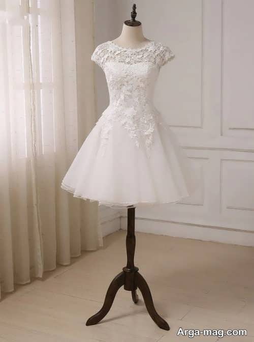 لباس عروس زیبا و کوتاه 