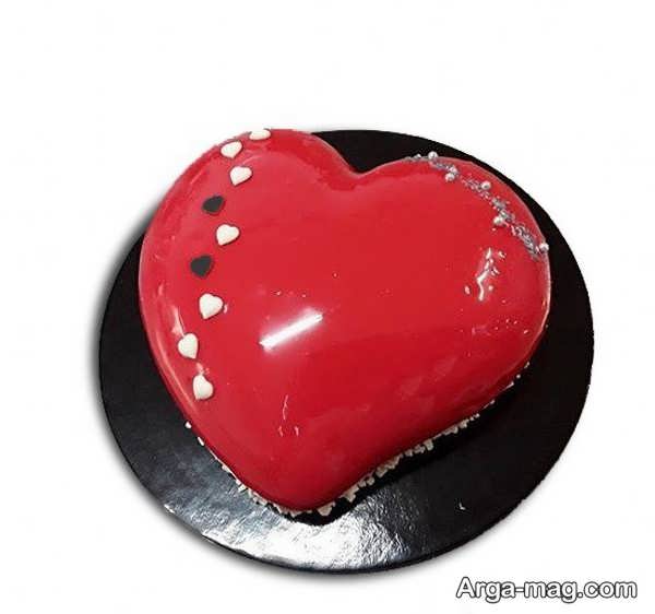 مدل های خاص از تزیینات کیک قلبی شکل با ژله