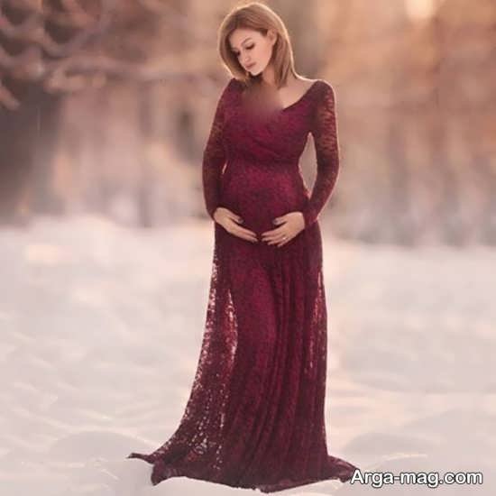 لباس مجلسی بارداری زیبا