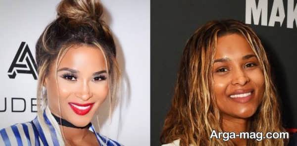 عکس قبل و بعد از آرایش