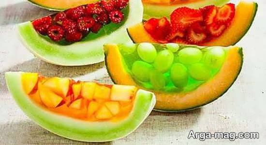 جدید ترین مدل تزئینات ژله با میوه