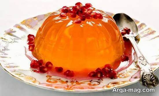 تزیین ژله با میوه در مهمانی ها