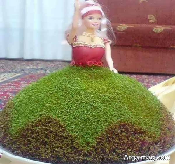 سبزه با خاکشیر و خرفه با مدل جذاب