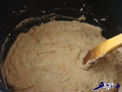 مراحل طرز تهیه حلوای شیر