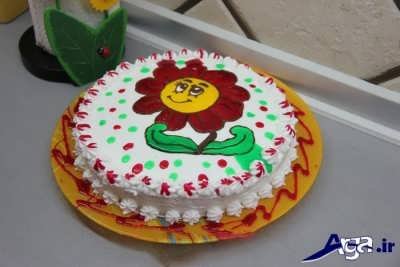 تزیین کیک با ژله بریلو برای کودکان 