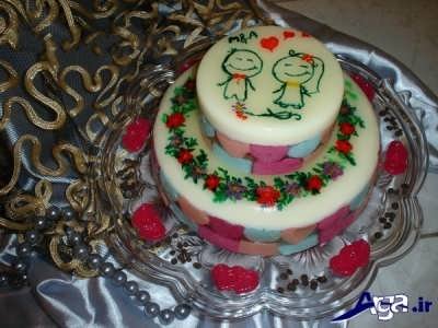 انواع تزیین کیک با ژله بریلو 