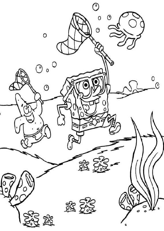 مدل نقاشی کودکانه باب اسفنجی