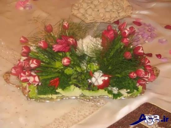 مدل تزیین سبزی خوردن 