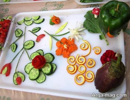 ایده ای از تزیین سبزی