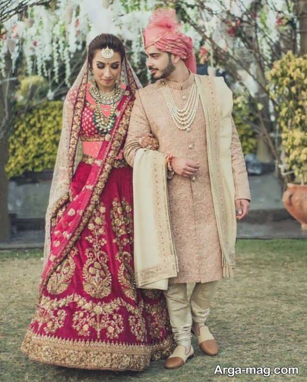 لباس عروسی هندی با طرح به روز