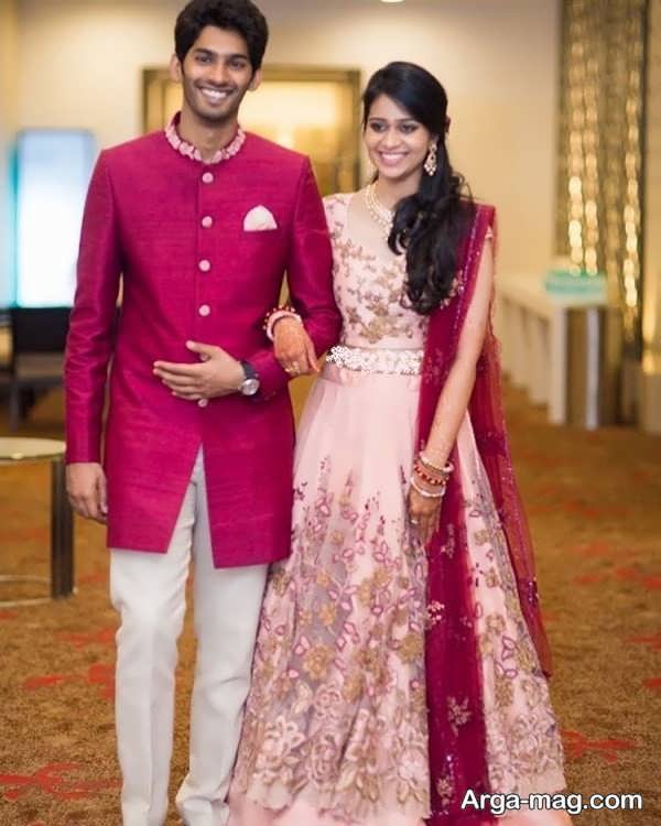 لباس عروسی هندی با طرح متنوع