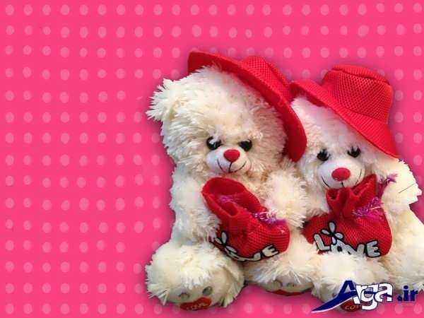 عکس عاشقانه عروسکی صورتی