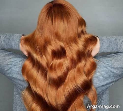 رنگ مو بلوطی مسی و زیبا