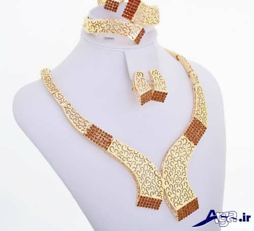 عکس گردنبند طلا مدل عربی
