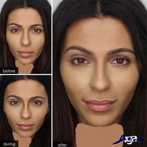 گریم کردن بینی کج