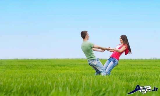 ژست عکاسی از عروس و داماد