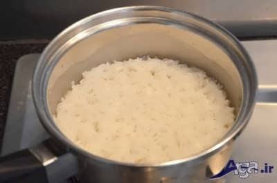 خشک شدن آب کته برنج 