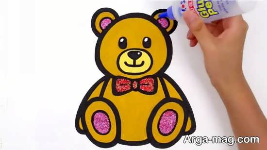 رنگ آمیزی خرس برای بچه ها