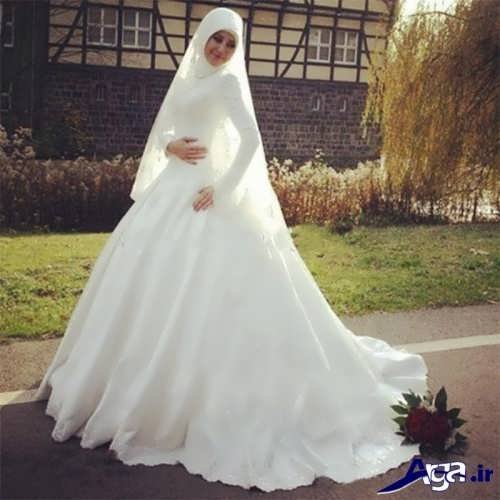 لباس عروس با حجاب 