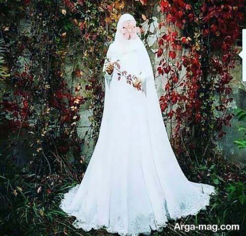 تصاویری از لباس عروس اسلامی