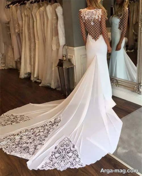لباس عروس پشت باز شیک