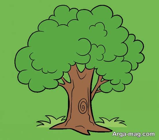 ساده ترین نقاشی درخت