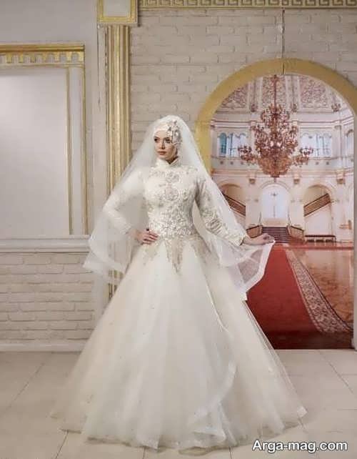 لباس عروس محجبه با طرحی نو