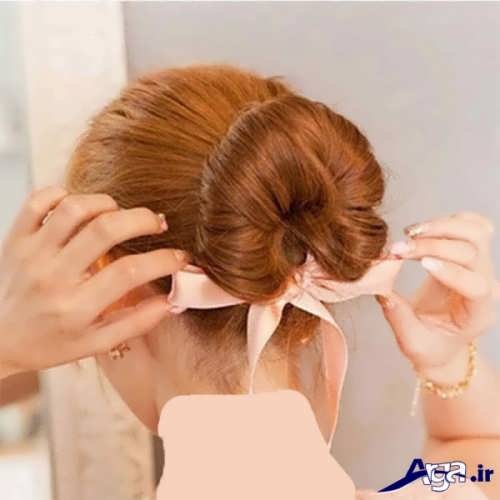 مدل شینیون ساده دخترانه 