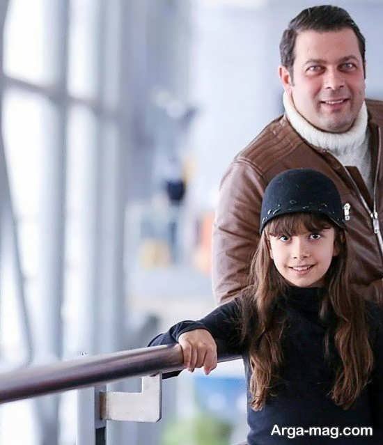 عکس پژمان بازغی به همراه دخترش