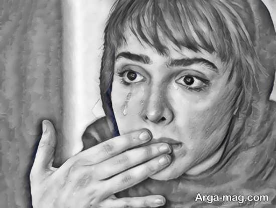 نقاشیهای سیاه قلم با طرح چهره فوق العاده