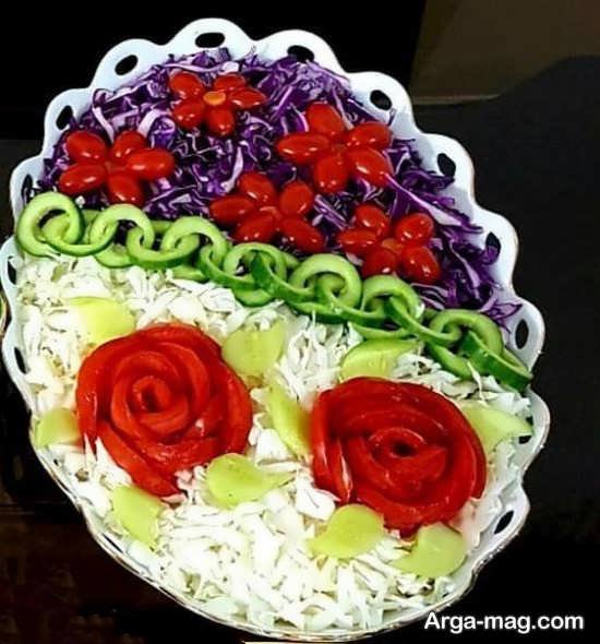 تزیینات سالاد مجلسی زیبا و جدید