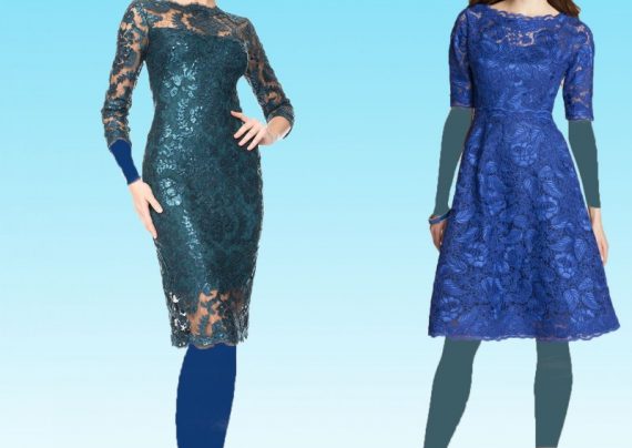 مدل لباس مجلسی کوتاه گیپور دخترانه و زنانه