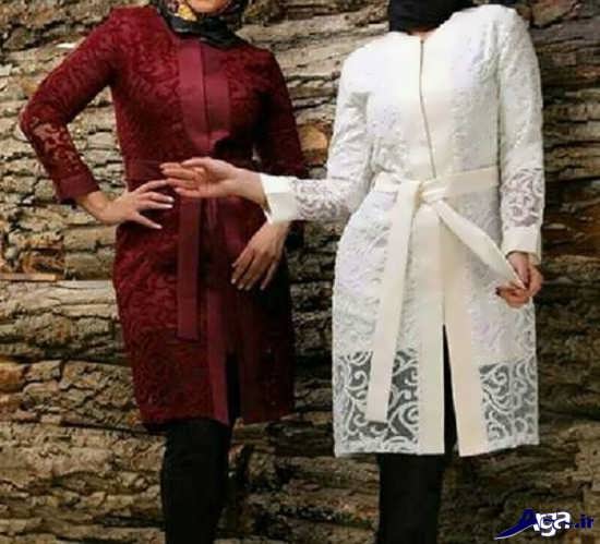مدل مانتوهای زیبای طرح گیپور
