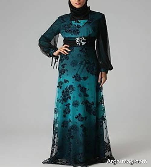 مدل منحصر به فرد لباس مجلسی اسلامی 