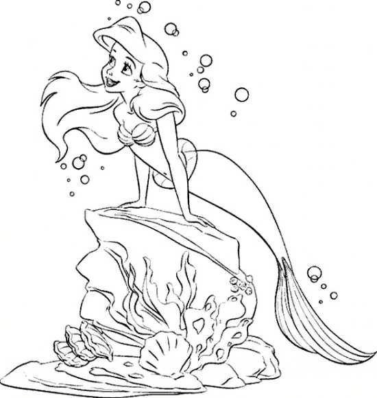 نقاشی کودکانه عروس دریایی