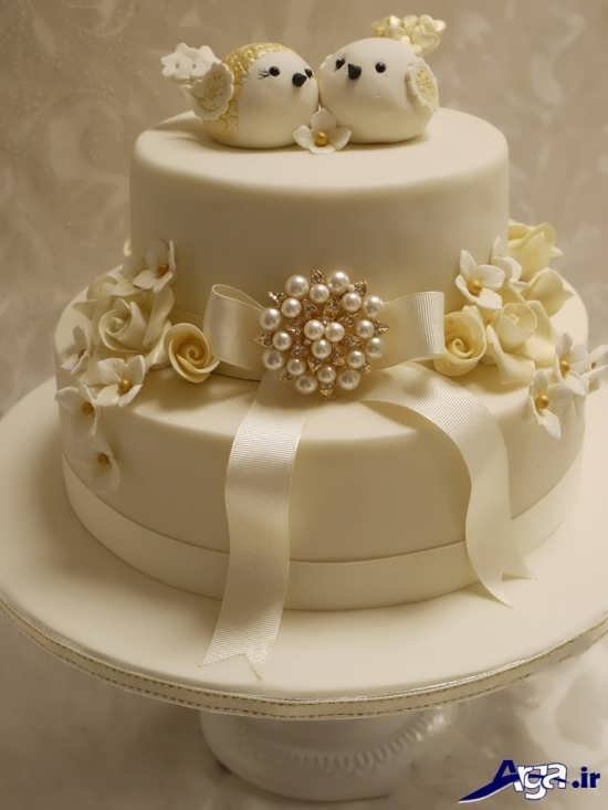 تزیین زیبا کیک سالگرد ازدواج 