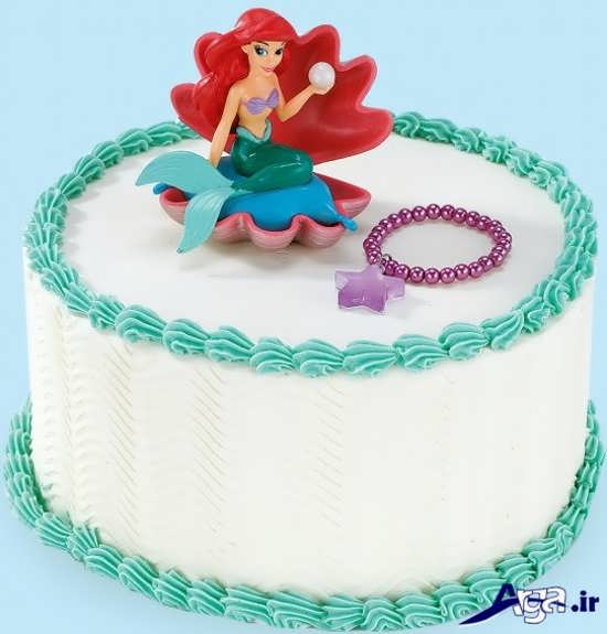 مدل کیک تولد دخترانه با خامه