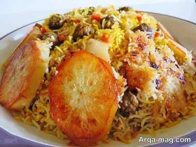 دستور پخت کلم پلو شیرازی