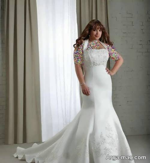 شکیل ترین مدل لباس عروس برای افراد چاق