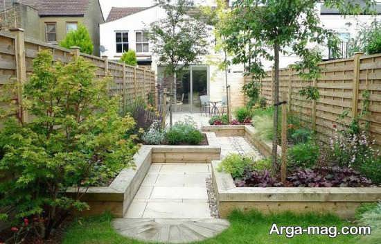 دیزاین متنوع برای باغچه حیاط