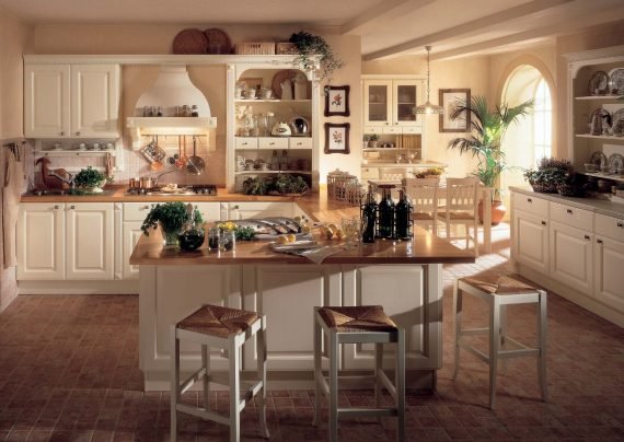 دکوراسیون آشپزخانه کلاسیک با چیدمان زیبا و متفاوت