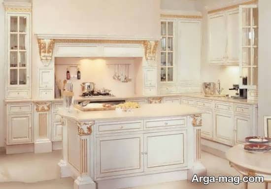 دکور زیبای آشپزخانه کلاسیک