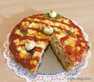 دستور تهیه کیک پیتزا