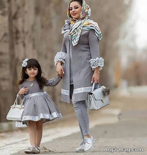 مدلی از لباس ست مادر و دختر