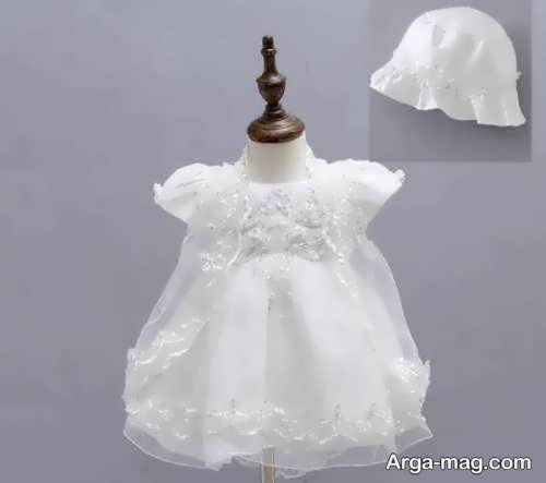 مدل پیراهن عروس نوزادی جذاب