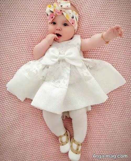 مدل لباس عروس نوزادی جدید