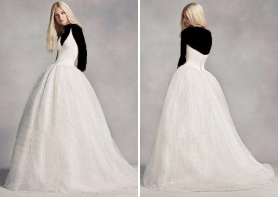 مدل لباس عروس ساده با طرح کوتاه و بلند