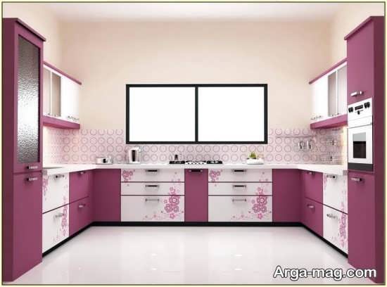 تزیینات متفاوت درب کابینت با برچسب