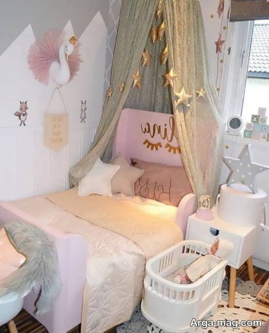 تزیین اتاق خواب دخترانه نوزاد